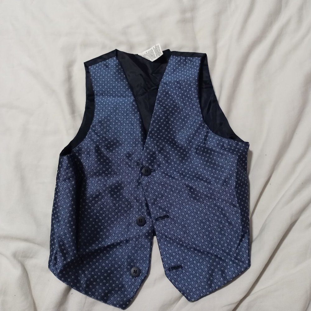 Easter Navy Blue Silky Vest